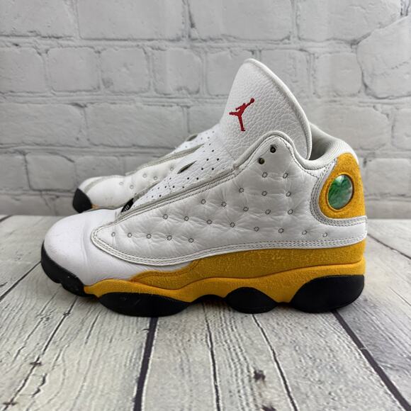 Nike Air Jordan 13 XIII Retro Del Sol Yellow White Size 6Y DJ3003-167 No Laces - Picture 3 of 8